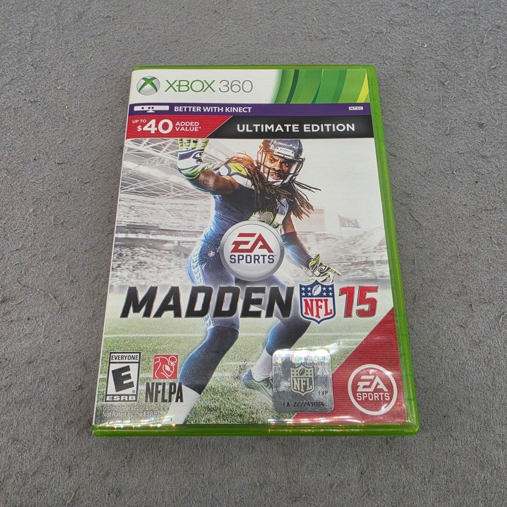 EA Sports Madden NFL 15 Ultimate Edition Xbox‎ 360 Microsoft 2014 Football Game
